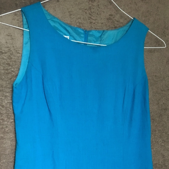 Vintage 80s Linen Jessica Howard Dress - Picture 3 of 9